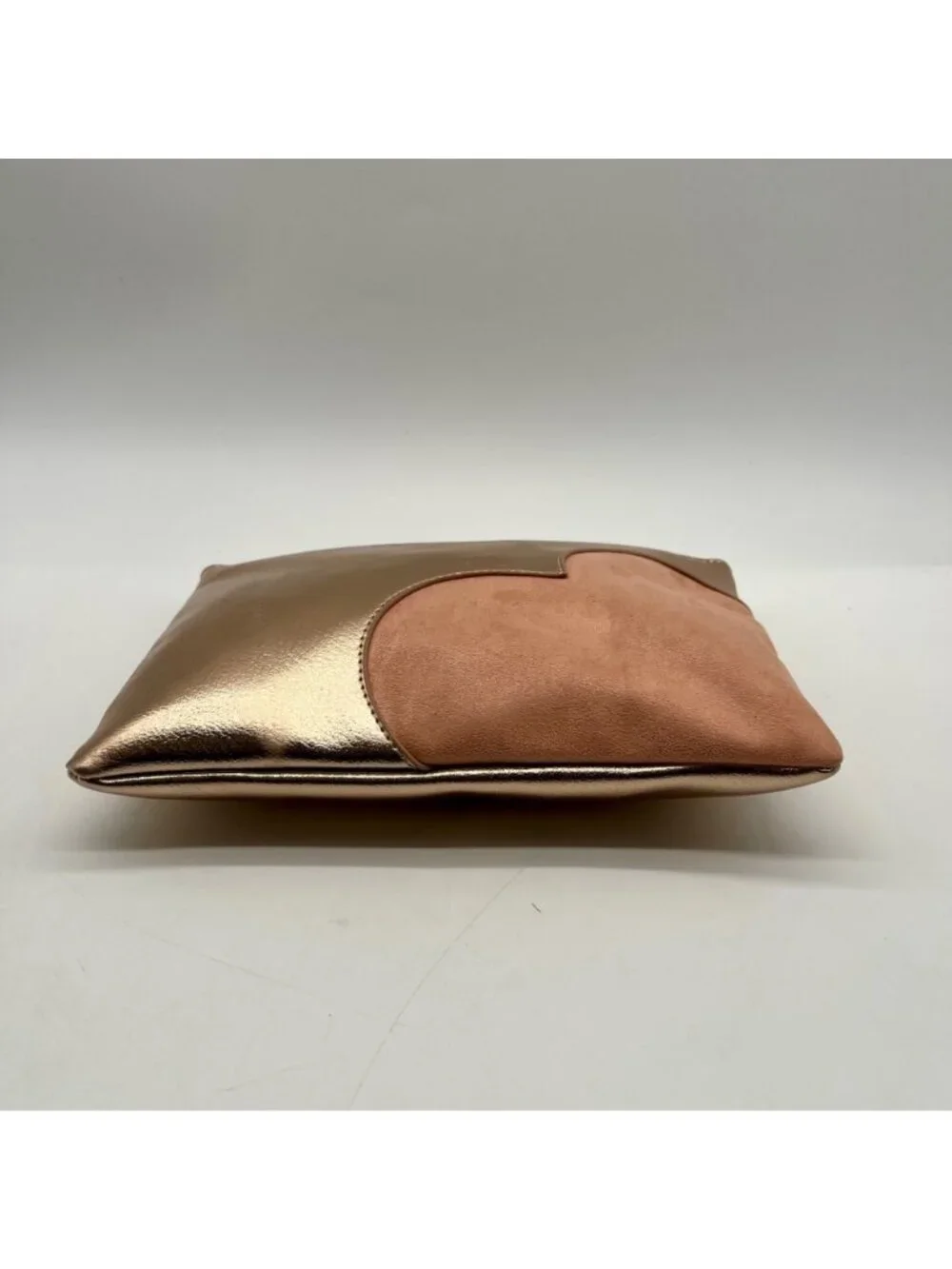 Lauren Conrad Metallic Pink Faux Leather Wristlet